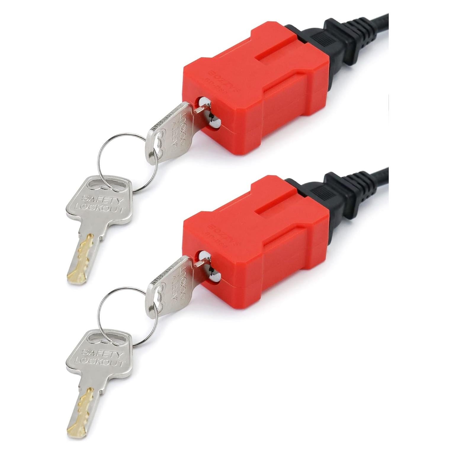 Dispositivo de Bloqueo de Enchufe QWORK con 4 Llaves - 2 Paquetes