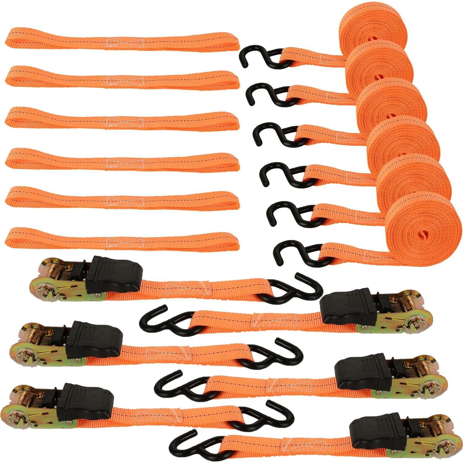 Correas de Trinquete HNBun 6m Naranjas 770kg Resistencia