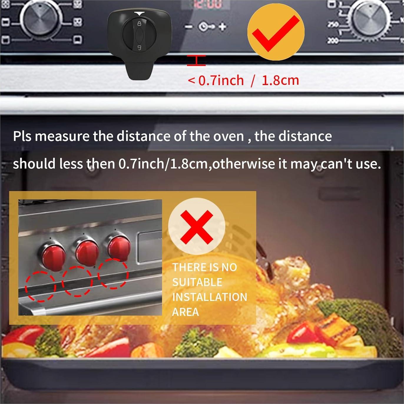 Bloqueo de Puerta de Horno a Prueba de Niños Negro - 1 Pcs