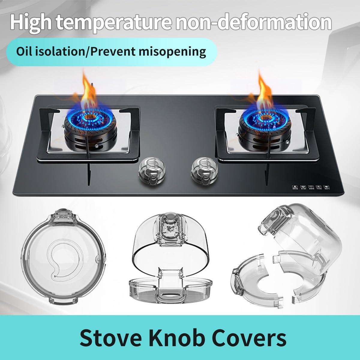 Cubiertas de Perilla de Estufa a Gas Seguridad Infantil - 5 Pzas