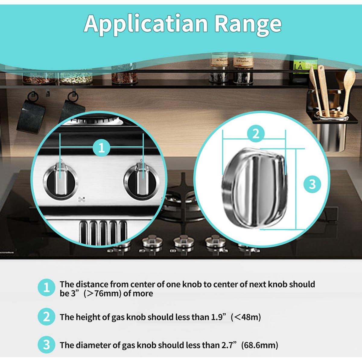 Cubiertas de Perilla de Estufa a Gas Seguridad Infantil - 5 Pzas