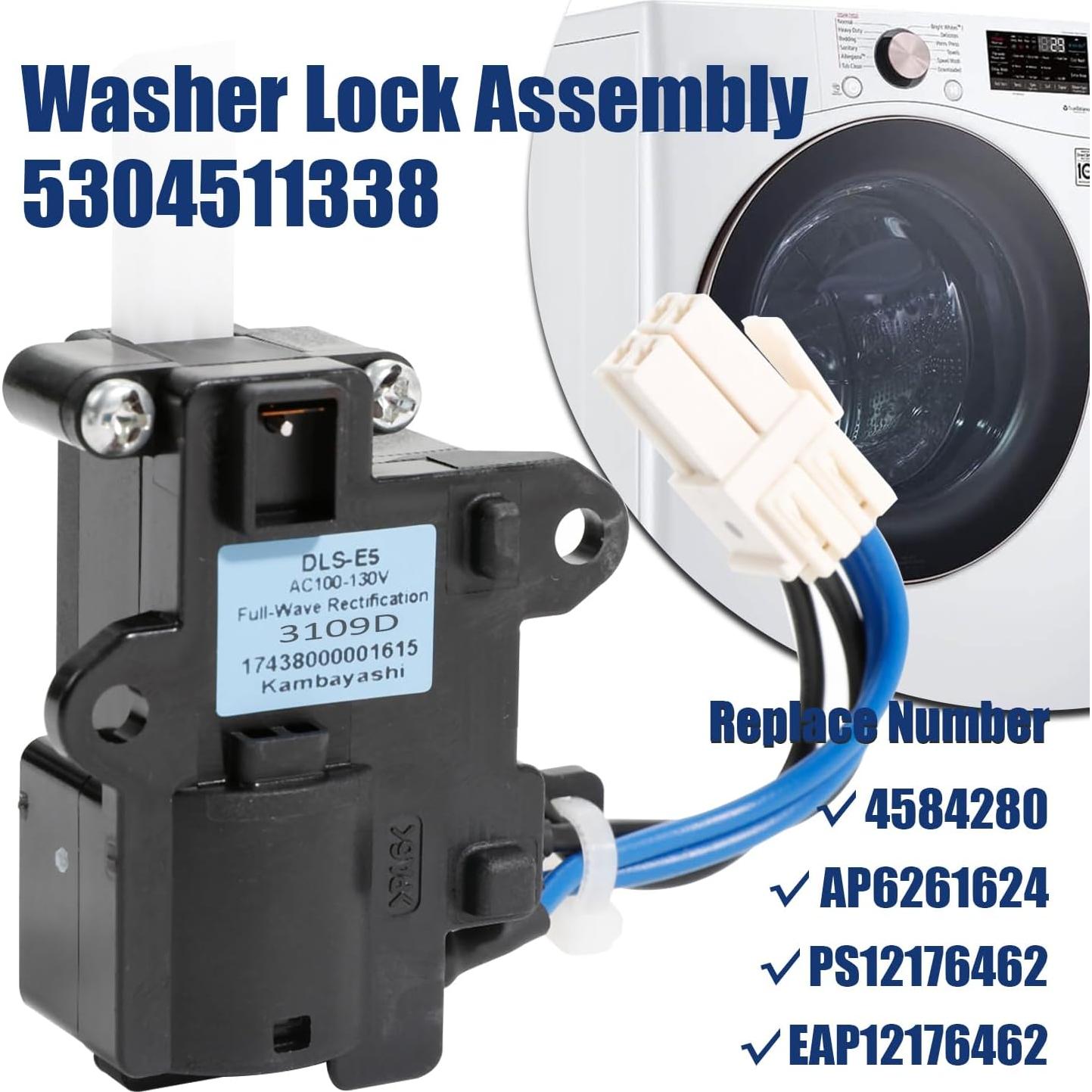 Cerradura de Puerta con Interruptor Lavadora Frigidaire 5304511338