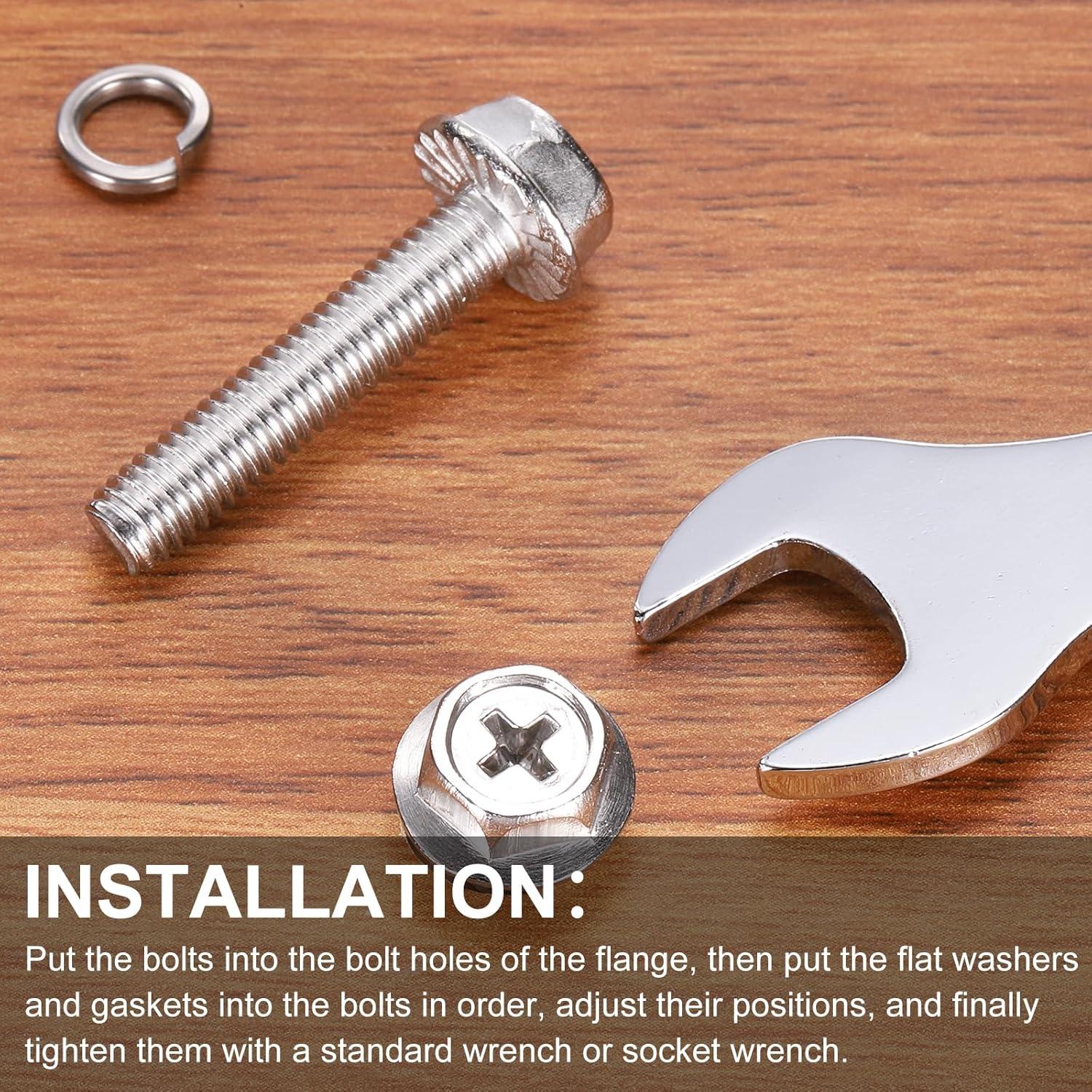 Tornillos Hexagonales M6 x 30mm uxcell Acero Inoxidable 10Pcs