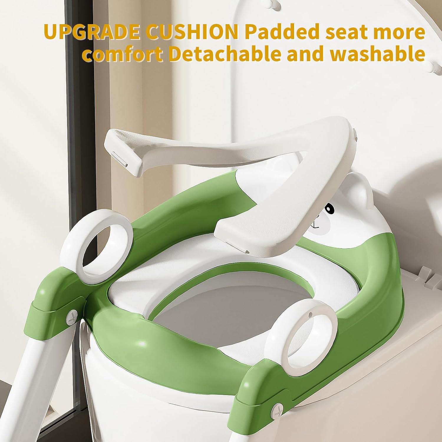 Asiento de Entrenamiento para Baño Fnaumdol Verde Plegable Antideslizante