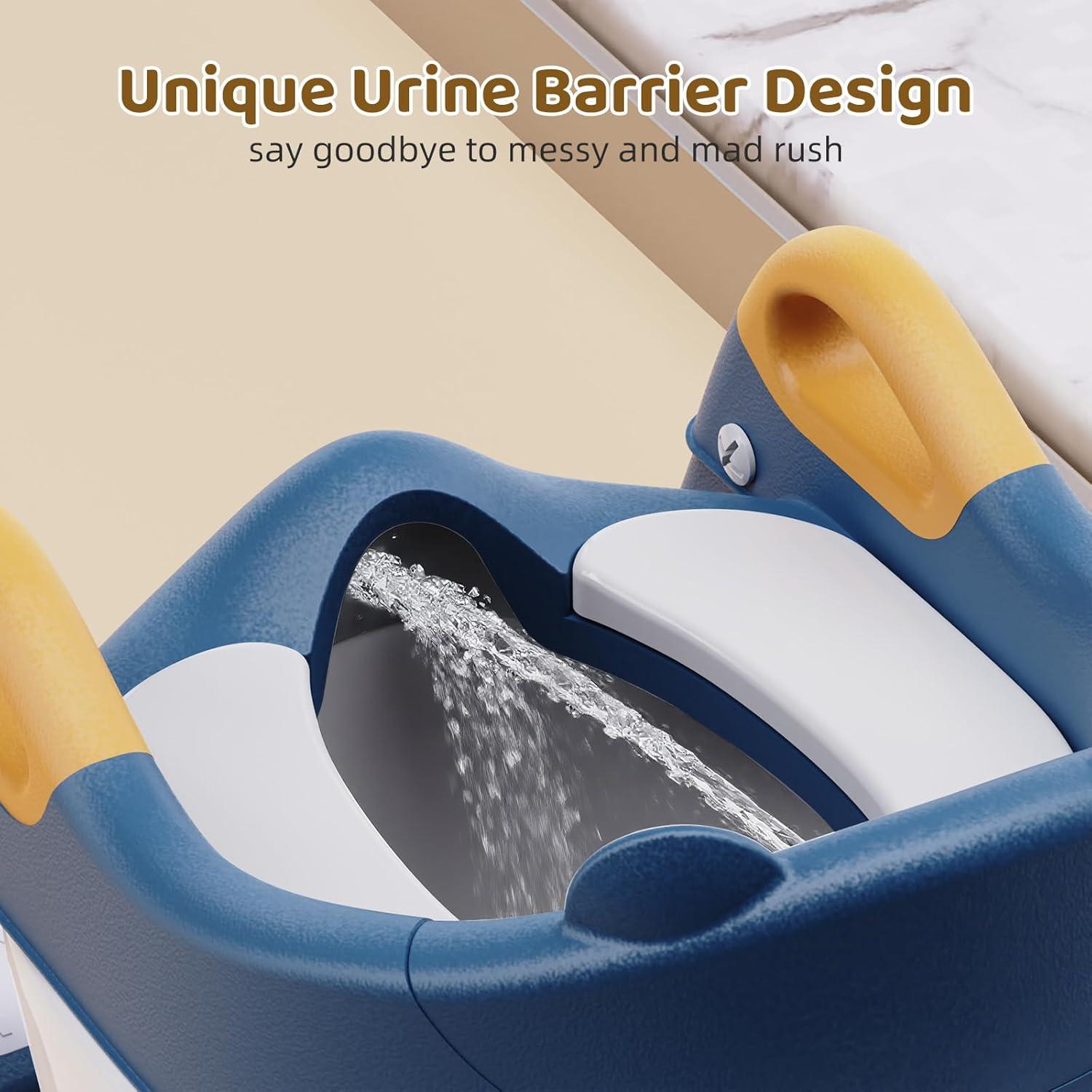 Asiento de Entrenamiento para Baño Bonbay 3-en-1 con Escalera