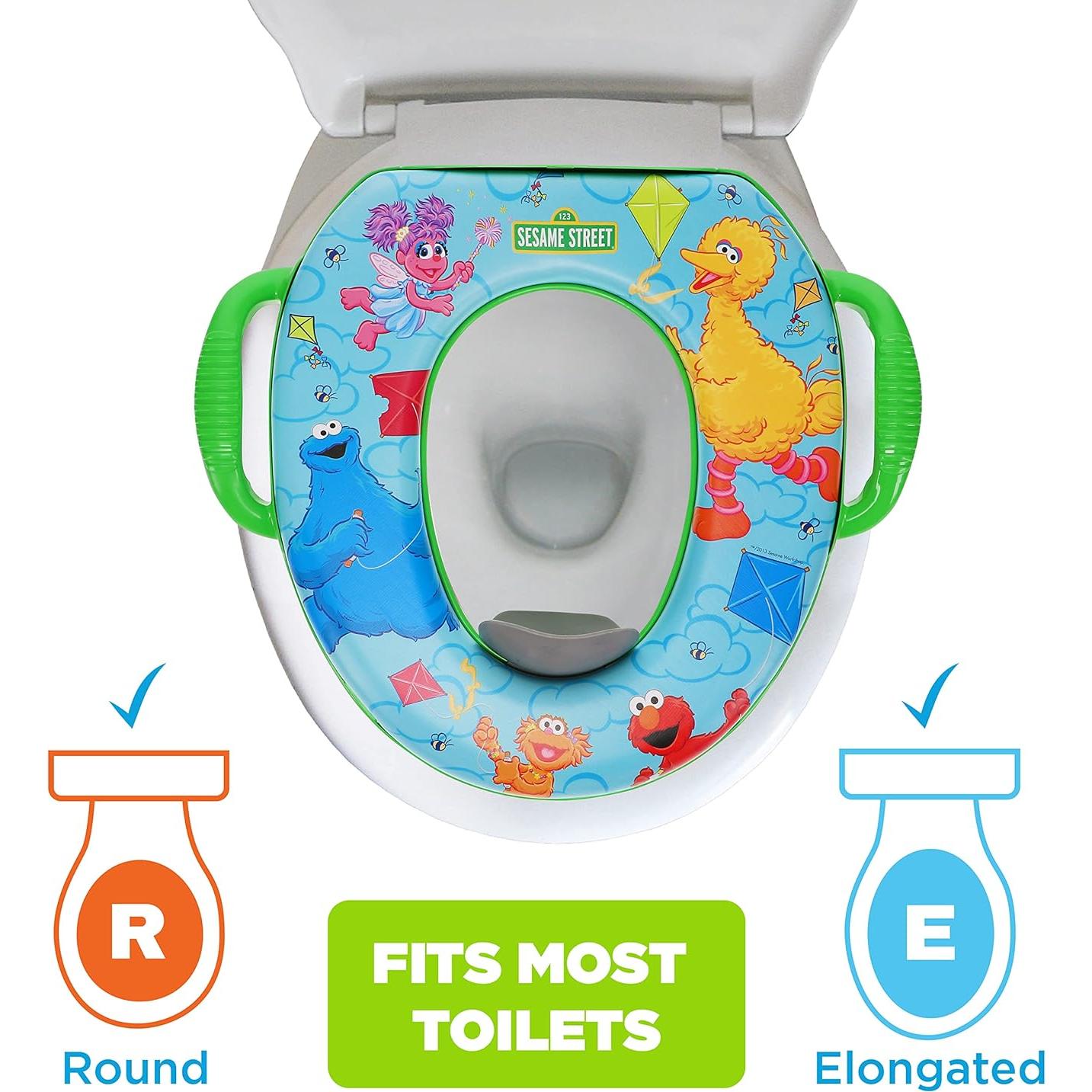 Asiento de Inodoro Suave Sesame Street Vamos a Volar 34cm