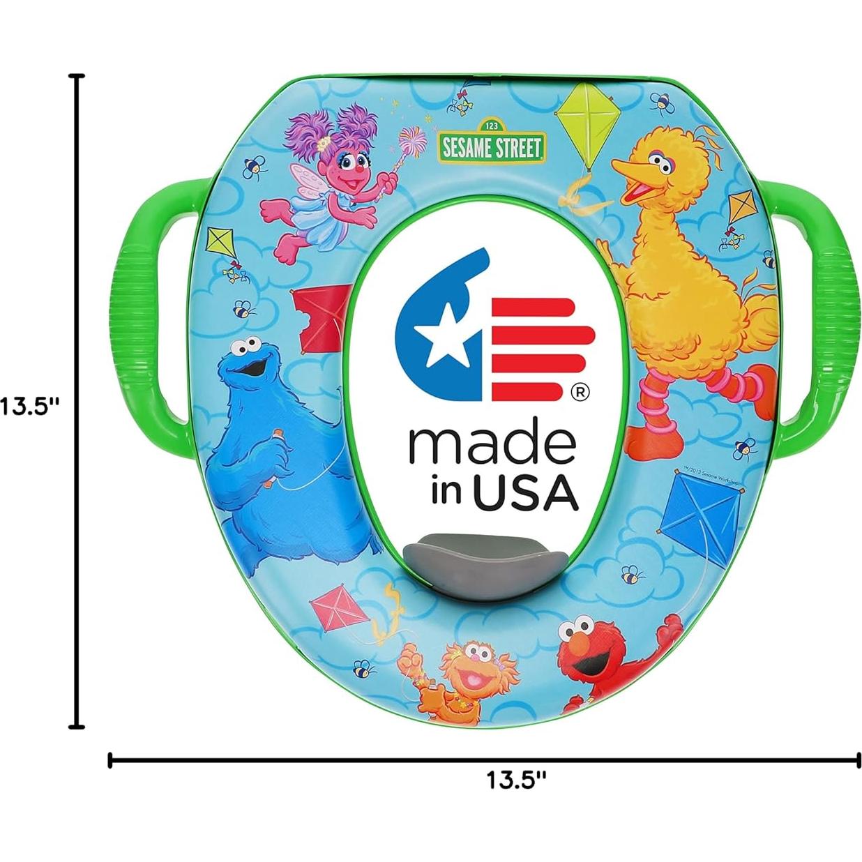 Asiento de Inodoro Suave Sesame Street Vamos a Volar 34cm