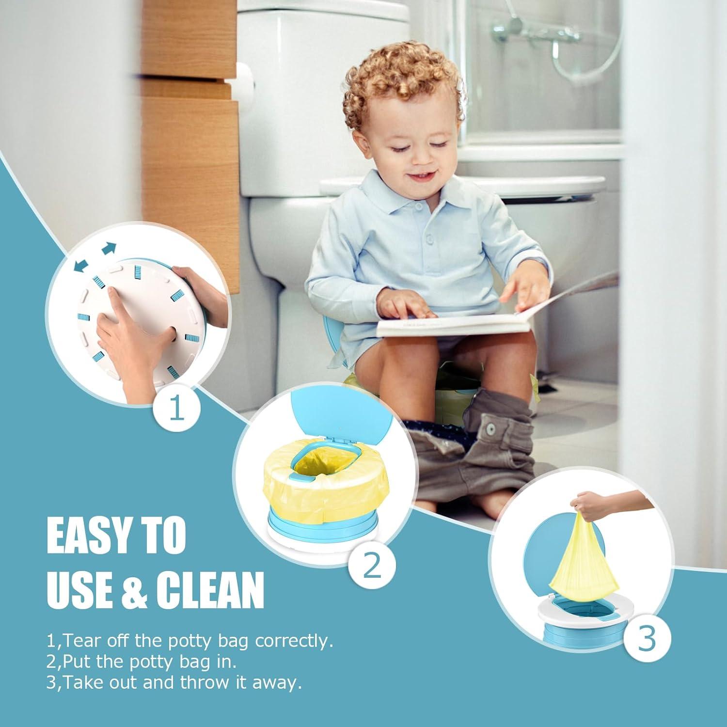 Inodoro Portátil Plegable VISATOR para Niños Azul 0.75 kg