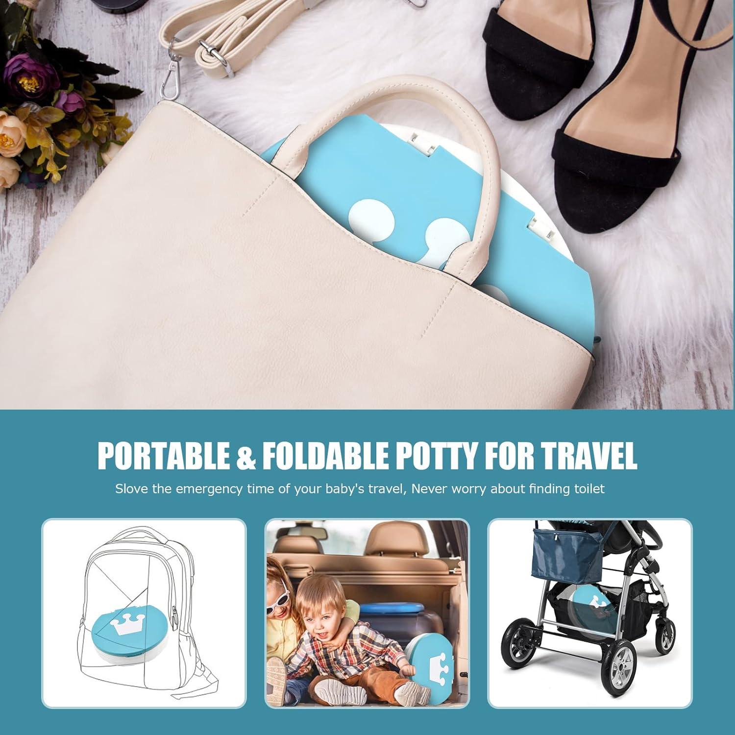 Inodoro Portátil Plegable VISATOR para Niños Azul 0.75 kg