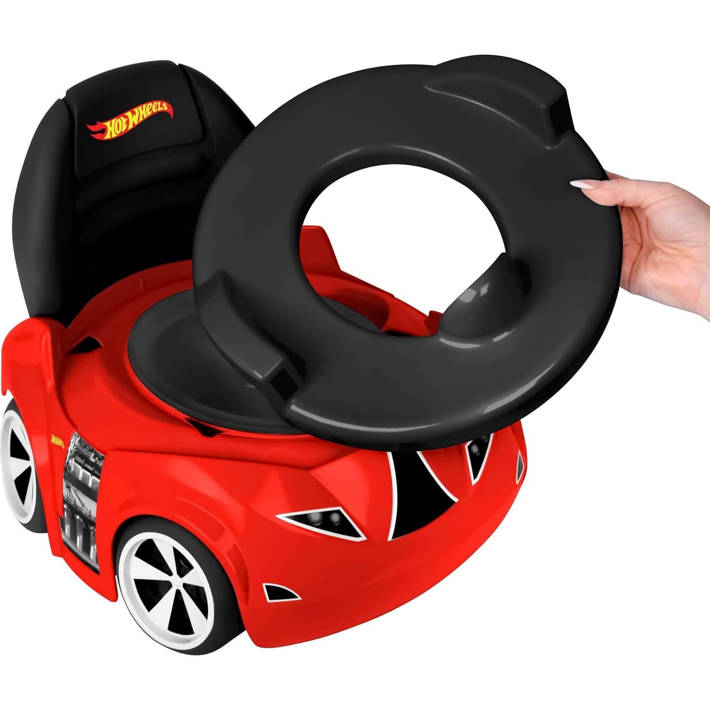Inodoro de Entrenamiento Hot Wheels Rojo 2 en 1 para Niños