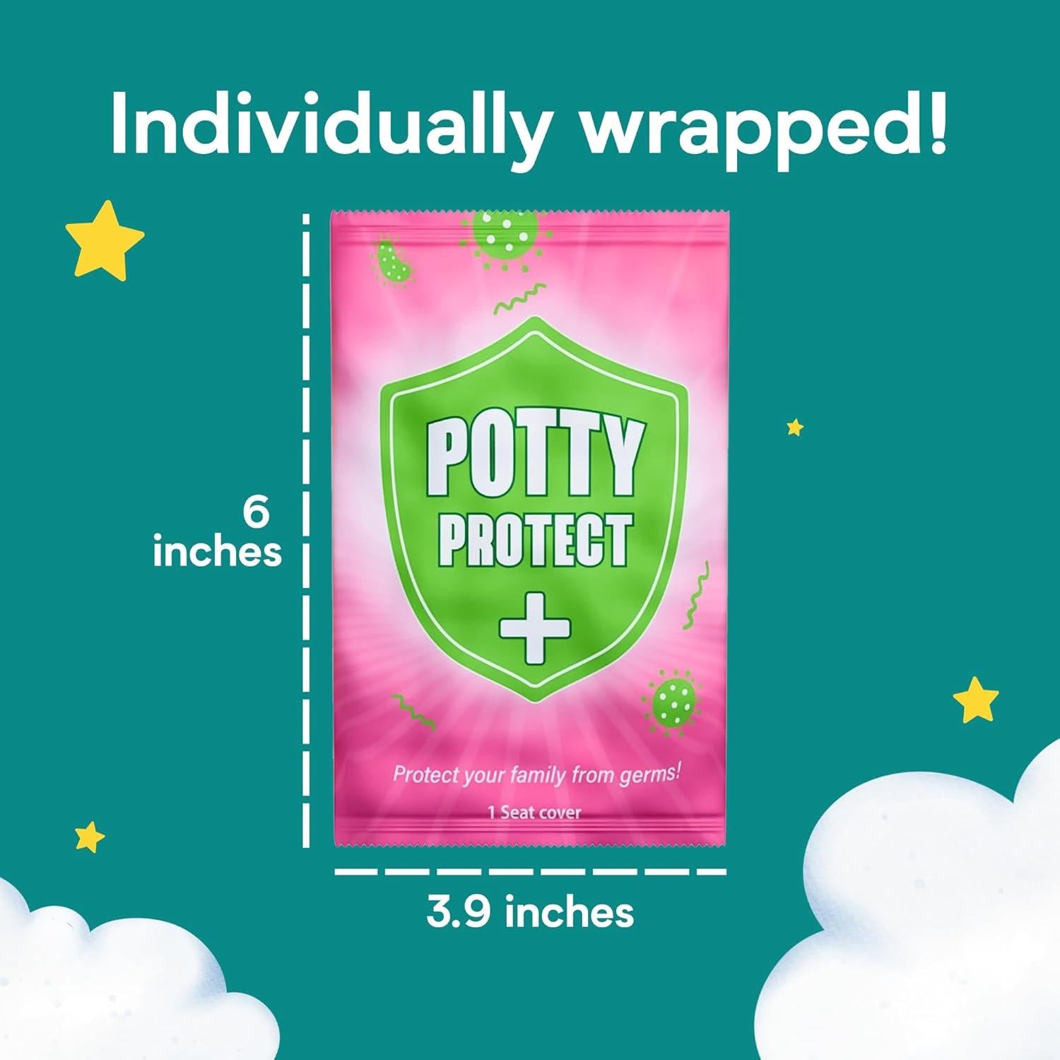 Cubiertas de Asiento de Inodoro Desechables Eli con Amor - 20 Unidades Extra Grandes Florales