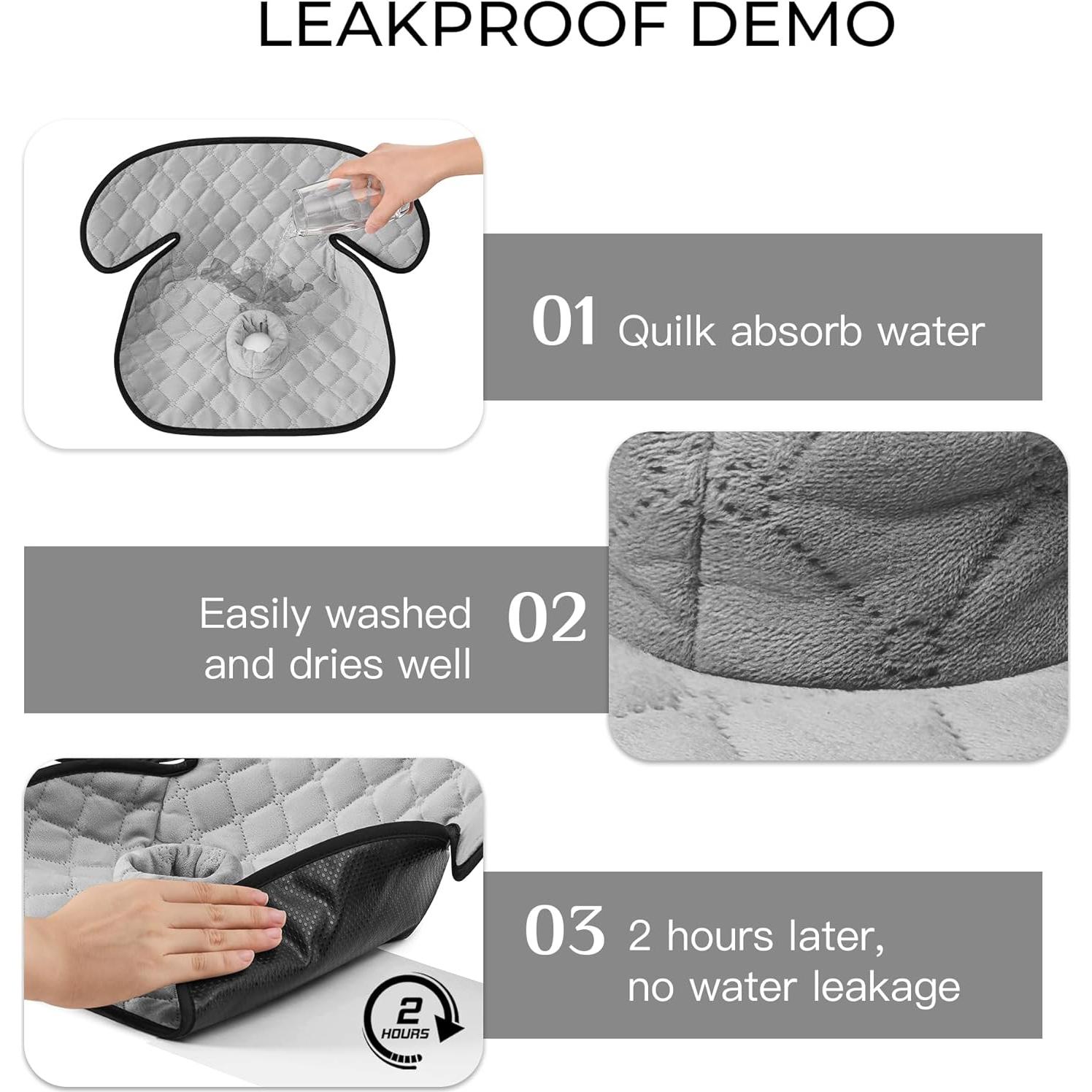 Protector de Asiento de Auto MOMSYLA - Paquete de 2 Gris Impermeable