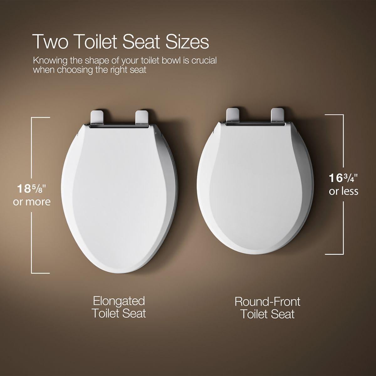 Asiento de Inodoro Elevado KOHLER Hyten 7.62 cm Cierre Suave Blanco