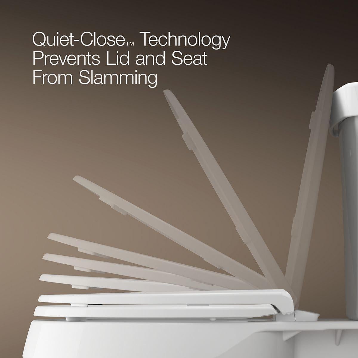 Asiento de Inodoro Elevado KOHLER Hyten 7.62 cm Cierre Suave Blanco