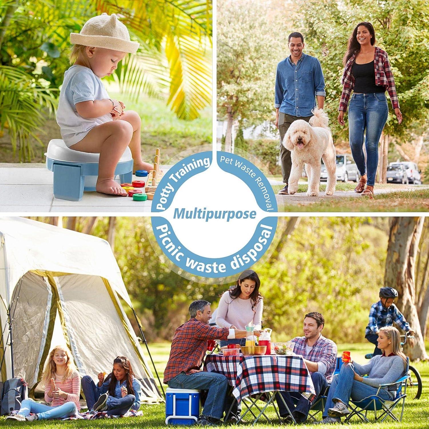 Bolsas Desechables para Inodoro MCGMITT 120 PCS a Prueba de Fugas