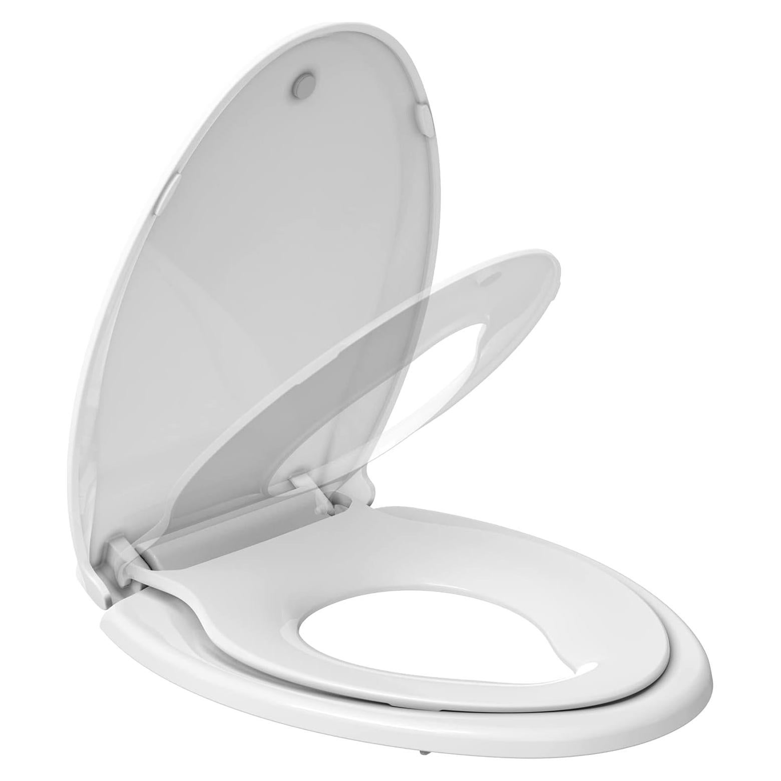 Asiento de Inodoro Alargado GAOMON con Asiento para Niños