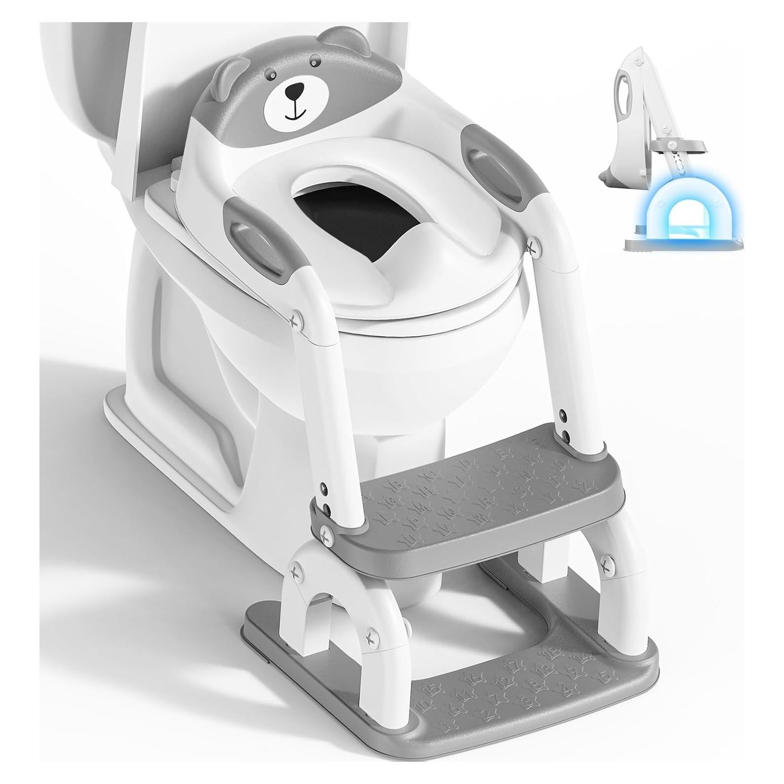 Asiento de Inodoro KYYOKE 2 en 1 Ajustable para Niños