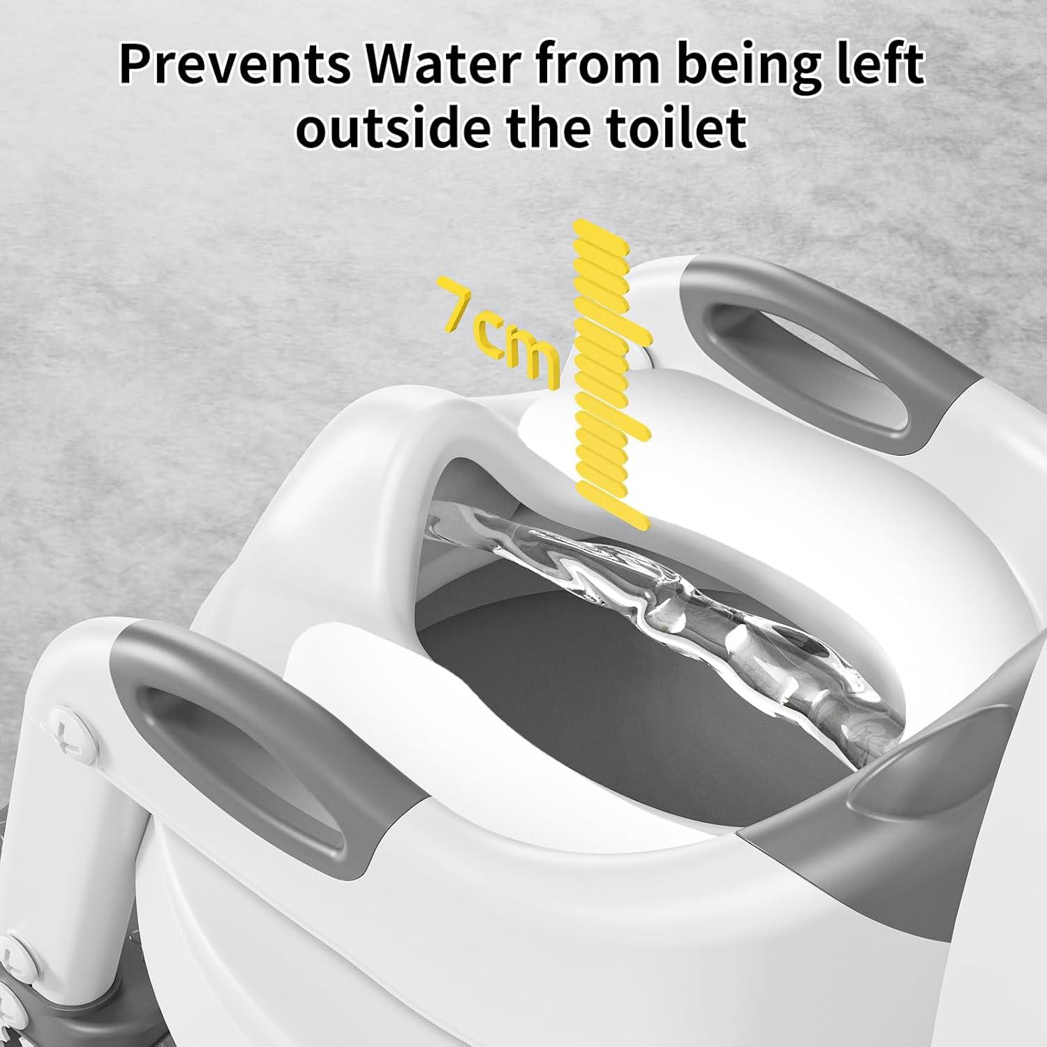 Asiento de Inodoro KYYOKE 2 en 1 Ajustable para Niños