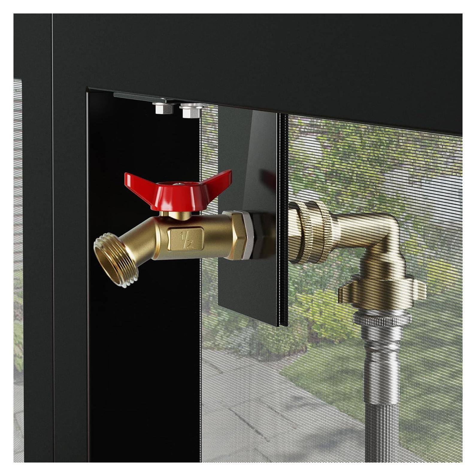 Kit Grifo de Agua FETUSI SGLJ, Latón Negro, Instalación Fácil