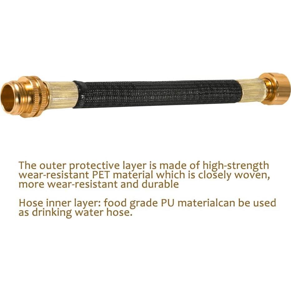 Extensión de Manguera de Jardín Persevere 24.4 cm Flexible