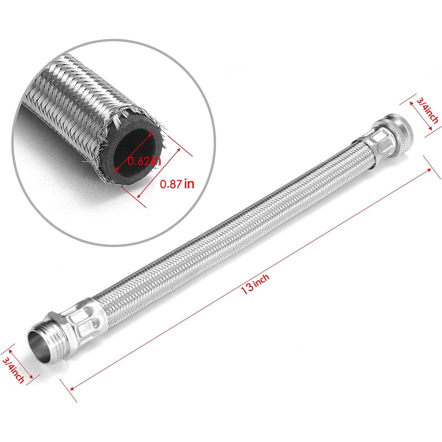 Extensor de Manguera de Jardín XUESNOF 30.48 cm Acero Inoxidable