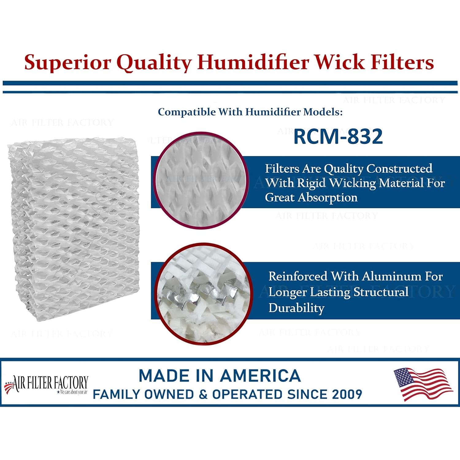 Filtro de Mecha para Humidificador ReliOn RCM-832 - Paquete de 2