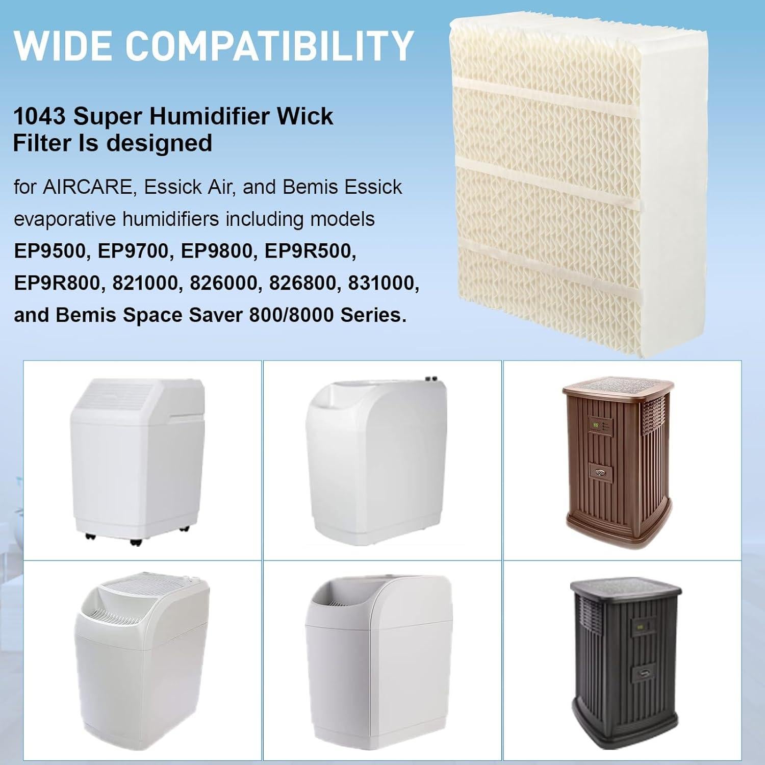 Filtro de Reemplazo 1043 Super Wick para Humidificador Aircare