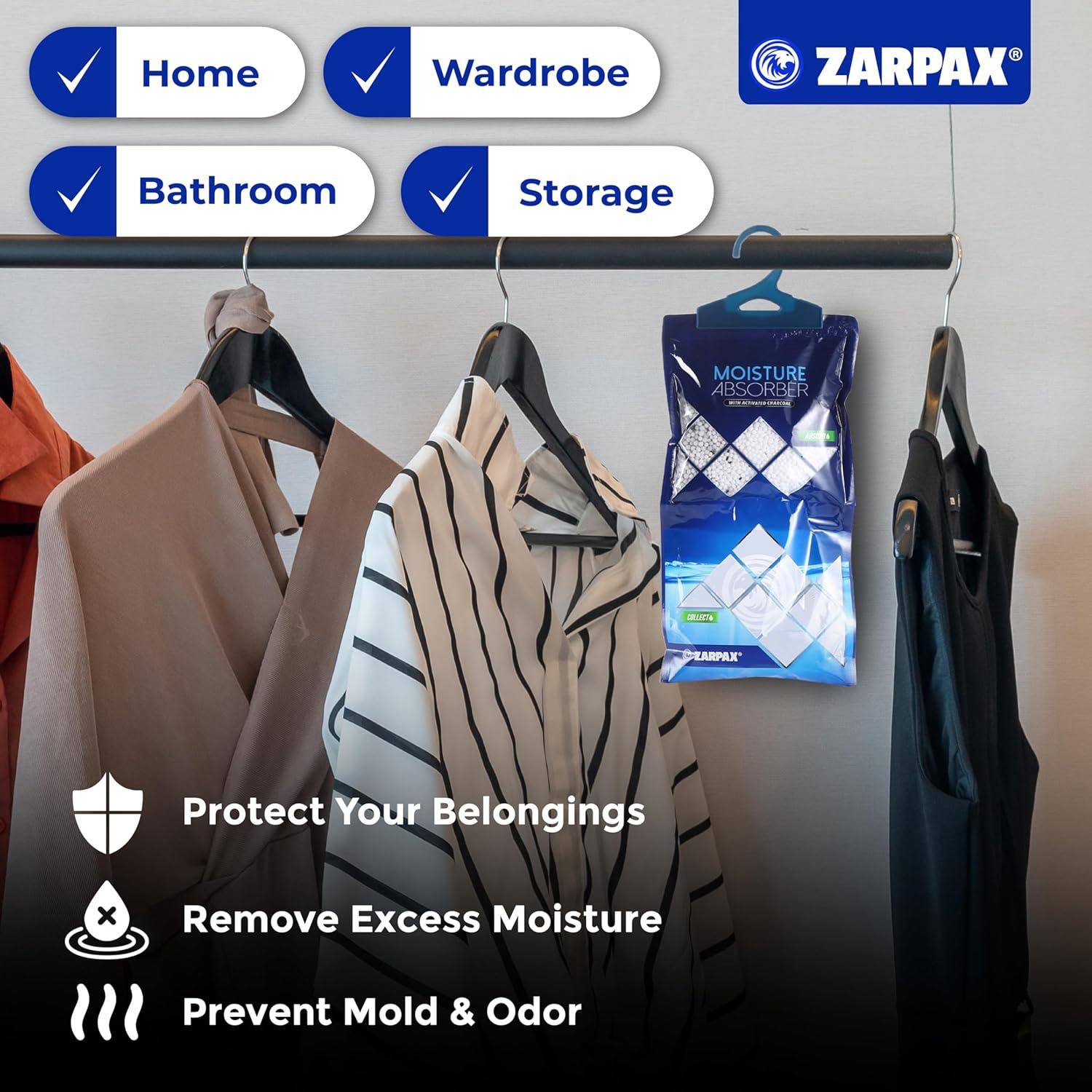 Absorbente de Humedad Colgante Zarpax 300g - Carbón Activado