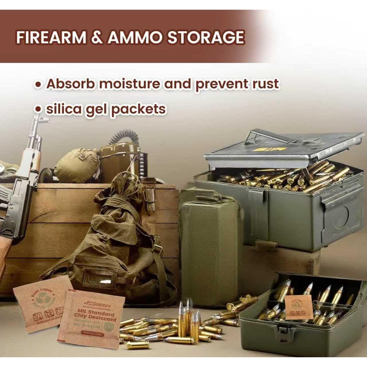 Paquetes Deshidratantes de Arcilla Bentonita ADSorbco 50 Unidades