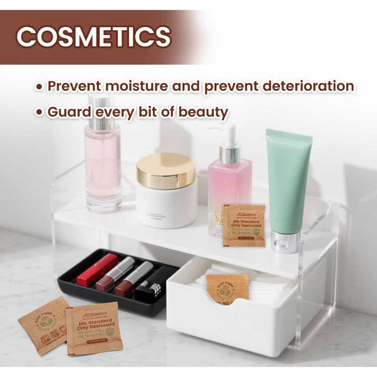 Paquetes Deshidratantes de Arcilla Bentonita ADSorbco 50 Unidades