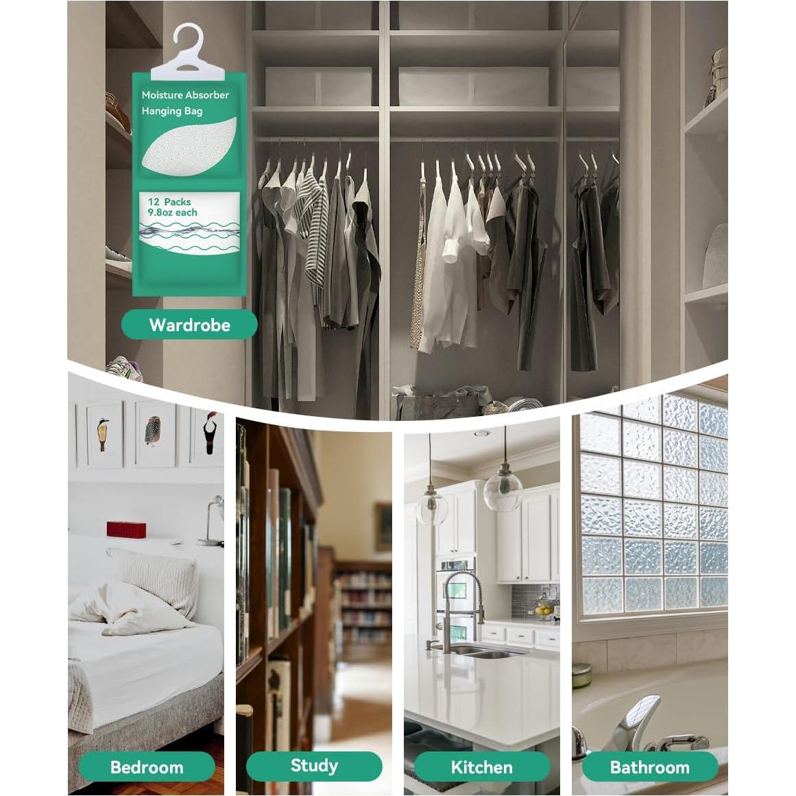 Paquetes Deshumidificadores Tvuidgeg 12 Unidades 277g Sin Fragancia