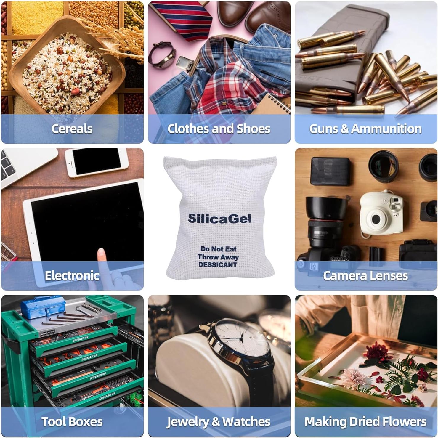 Gel de Sílice Deshidratante YORSUNNEI 2 x 500g Recargable