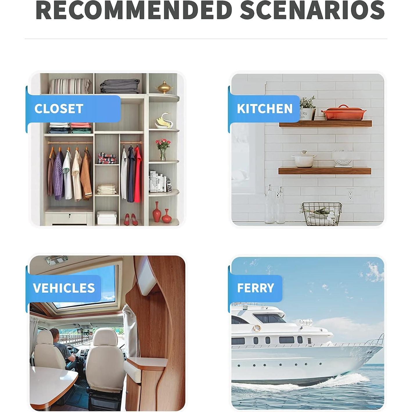 Deshumidificadores Portátiles Vacplus 10 Piezas 400 ml