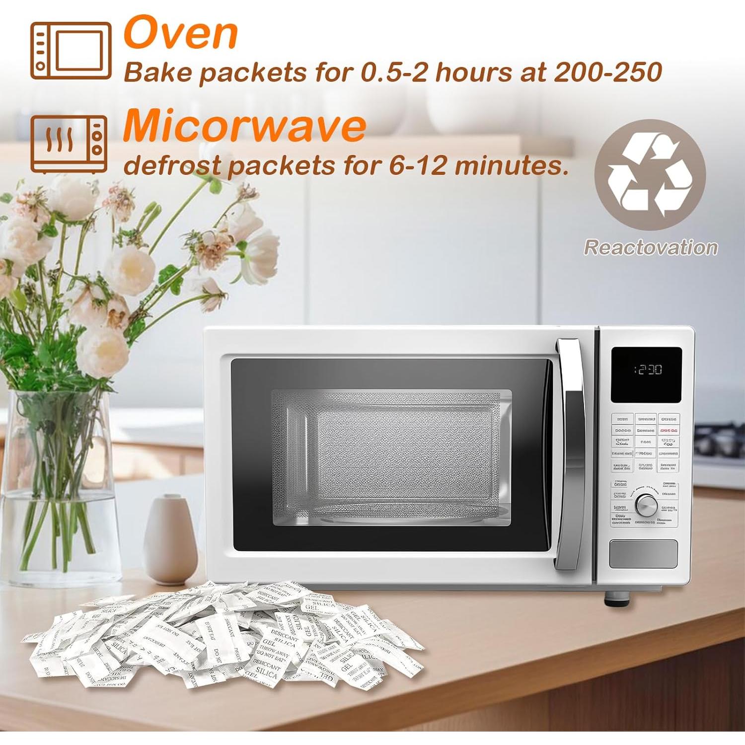 Paquetes de Gel de Sílice 100 PCS 2g Deshidratantes Lagincig