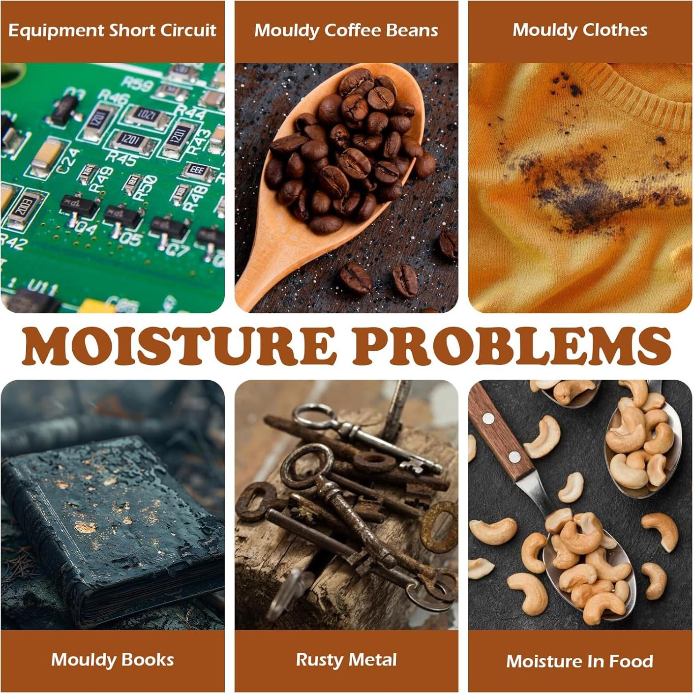 Paquetes de Gel de Sílice 100 PCS 2g Deshidratantes Lagincig