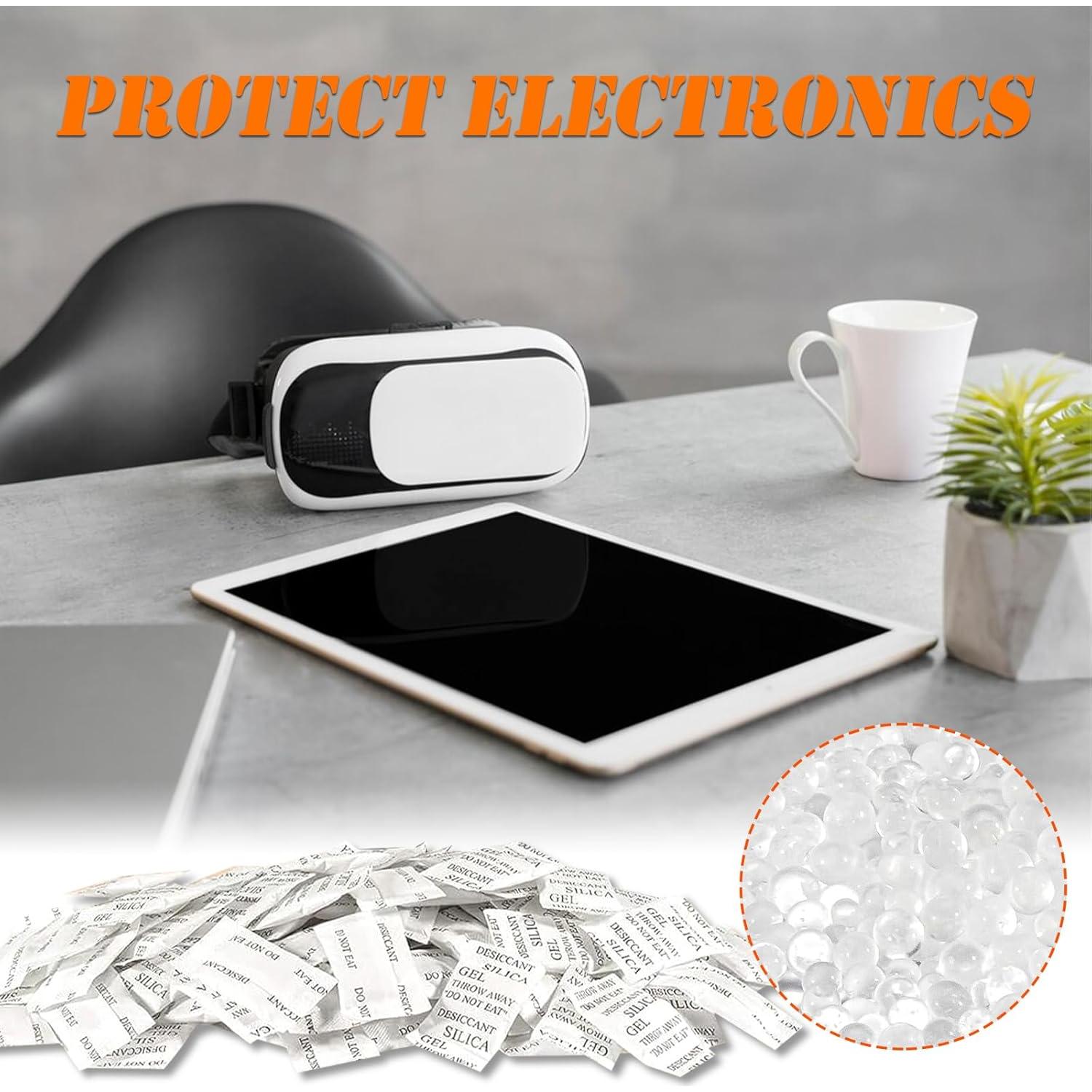 Paquetes de Gel de Sílice 100 PCS 2g Deshidratantes Lagincig