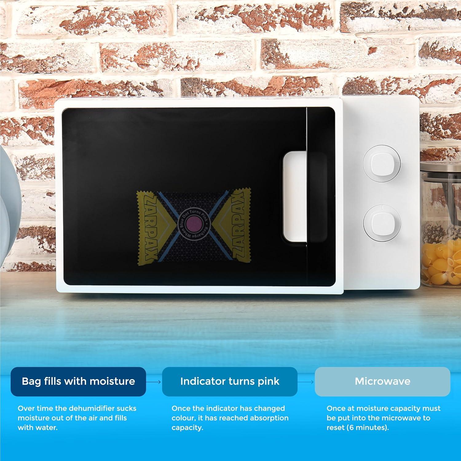 Paquete de 4 Deshidratantes Zarpax 125g - Absorbentes de Humedad