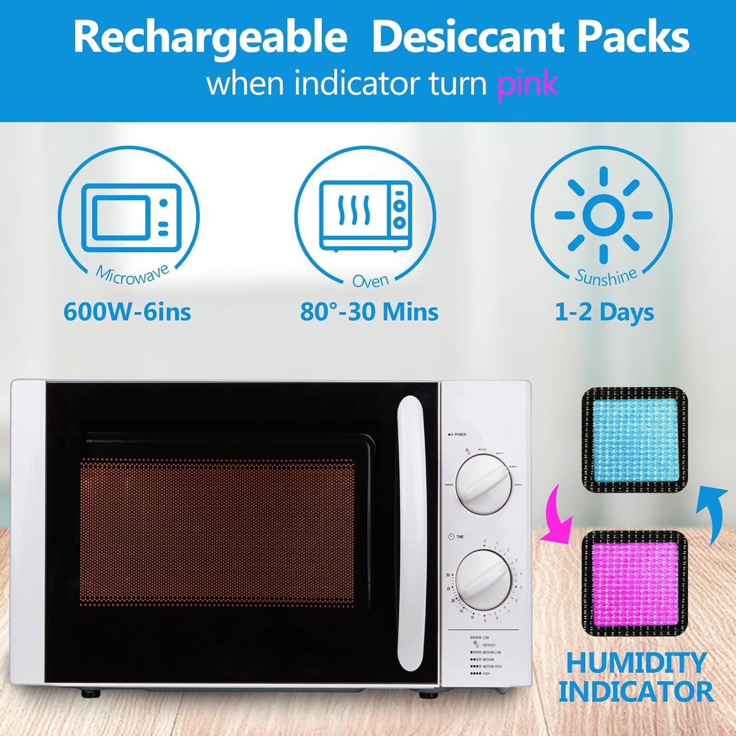 15 Bolsas Deshidratantes Recargables Gel de Sílice 12.7x8.9cm