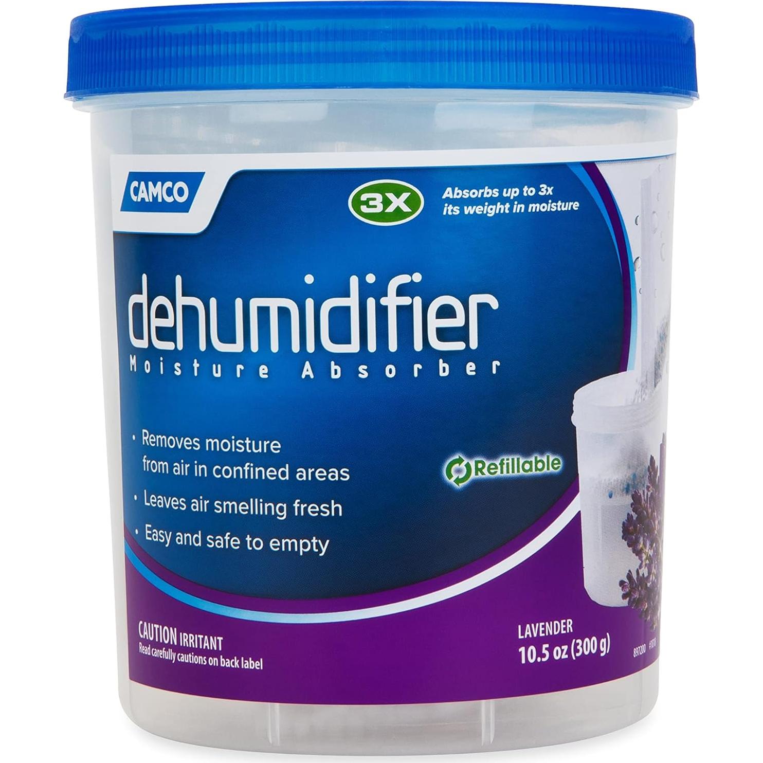 Absorbente de Humedad Camco 44280 - Recargable 297g Aroma Lavanda