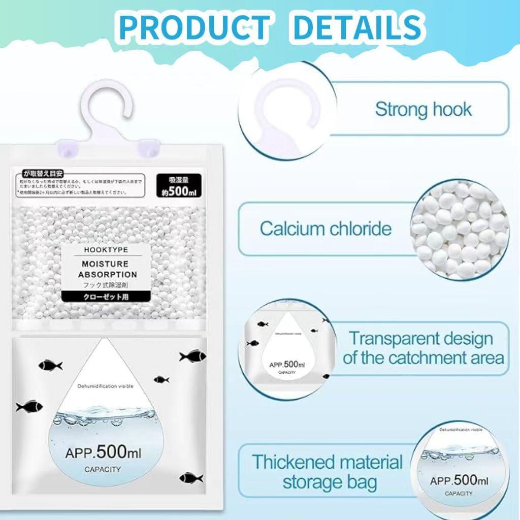 Paquete de 6 Absorbentes de Humedad Gu sheng 4.8g