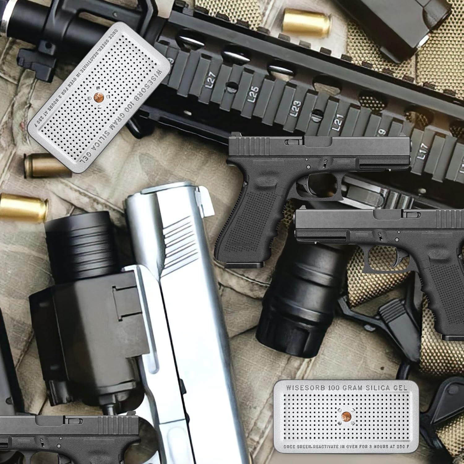 Canister Gel de Silica 100g Wisesorbent 3 Paquetes Reutilizables