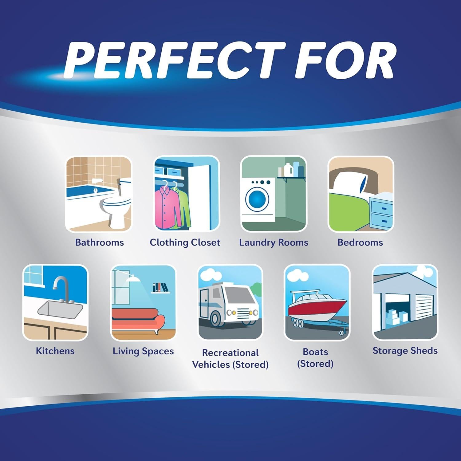 Tabletas Absorbentes de Humedad DampRid 4 Piezas 447.7 g