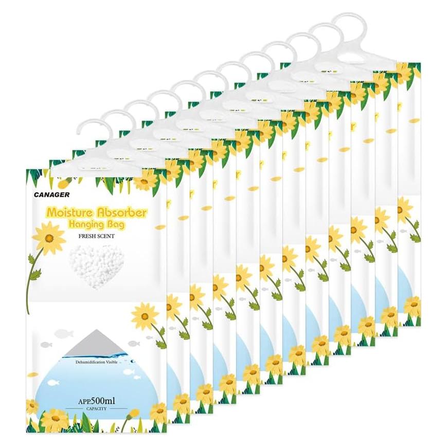 Absorbente de Humedad CANAGER CNG-MF112 - 12 Bolsas Colgantes