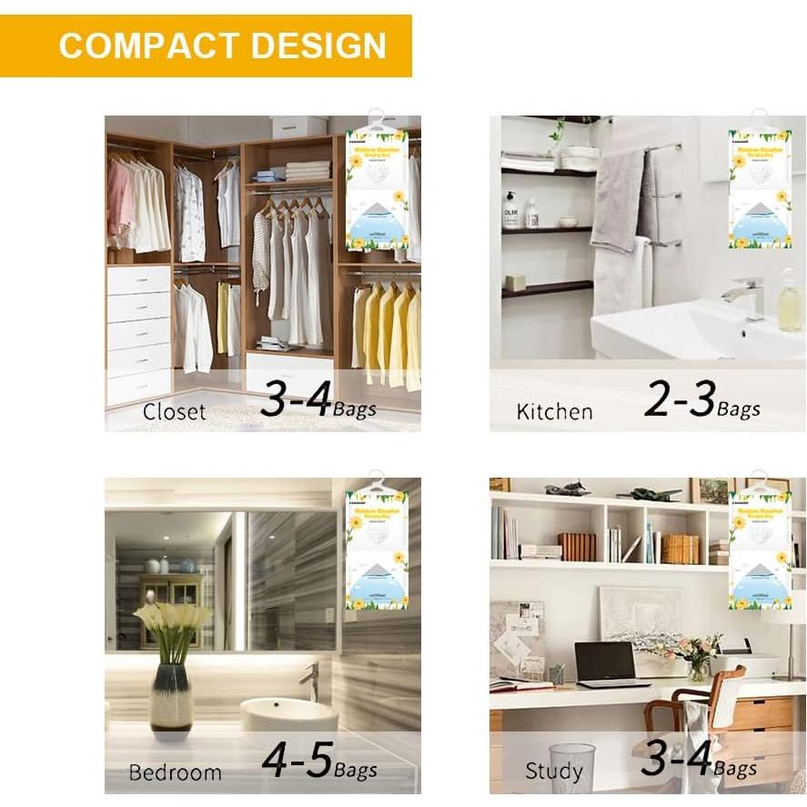 Absorbente de Humedad CANAGER CNG-MF112 - 12 Bolsas Colgantes