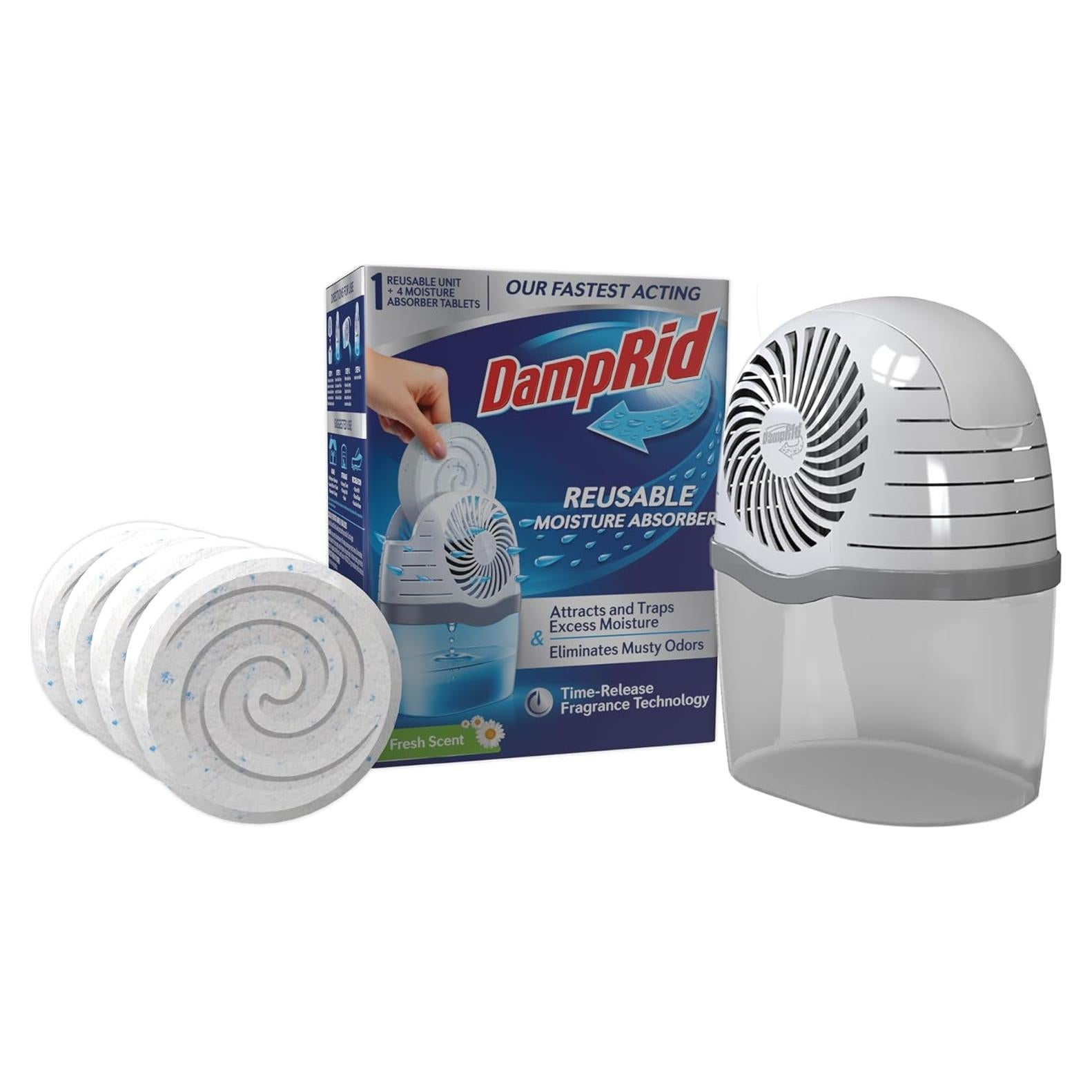 Recarga DampRid 4 Tabletas de Absorción de Humedad Aroma Fresco