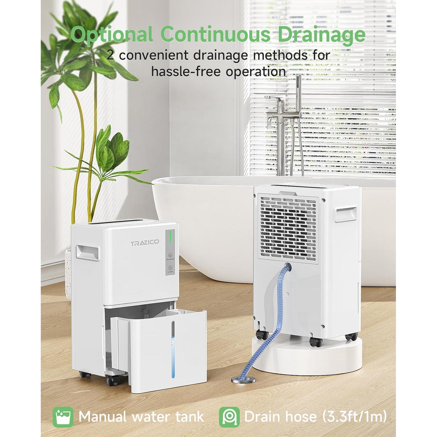 Deshumidificador Trazico TZ02 21 Pints 120W Blanco para 139m²