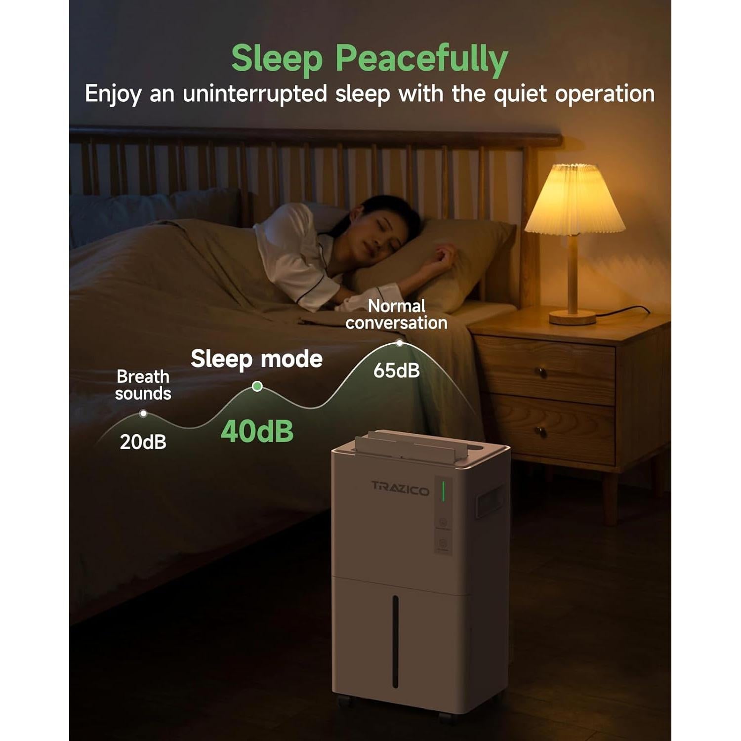 Deshumidificador Trazico TZ02 21 Pints 120W Blanco para 139m²