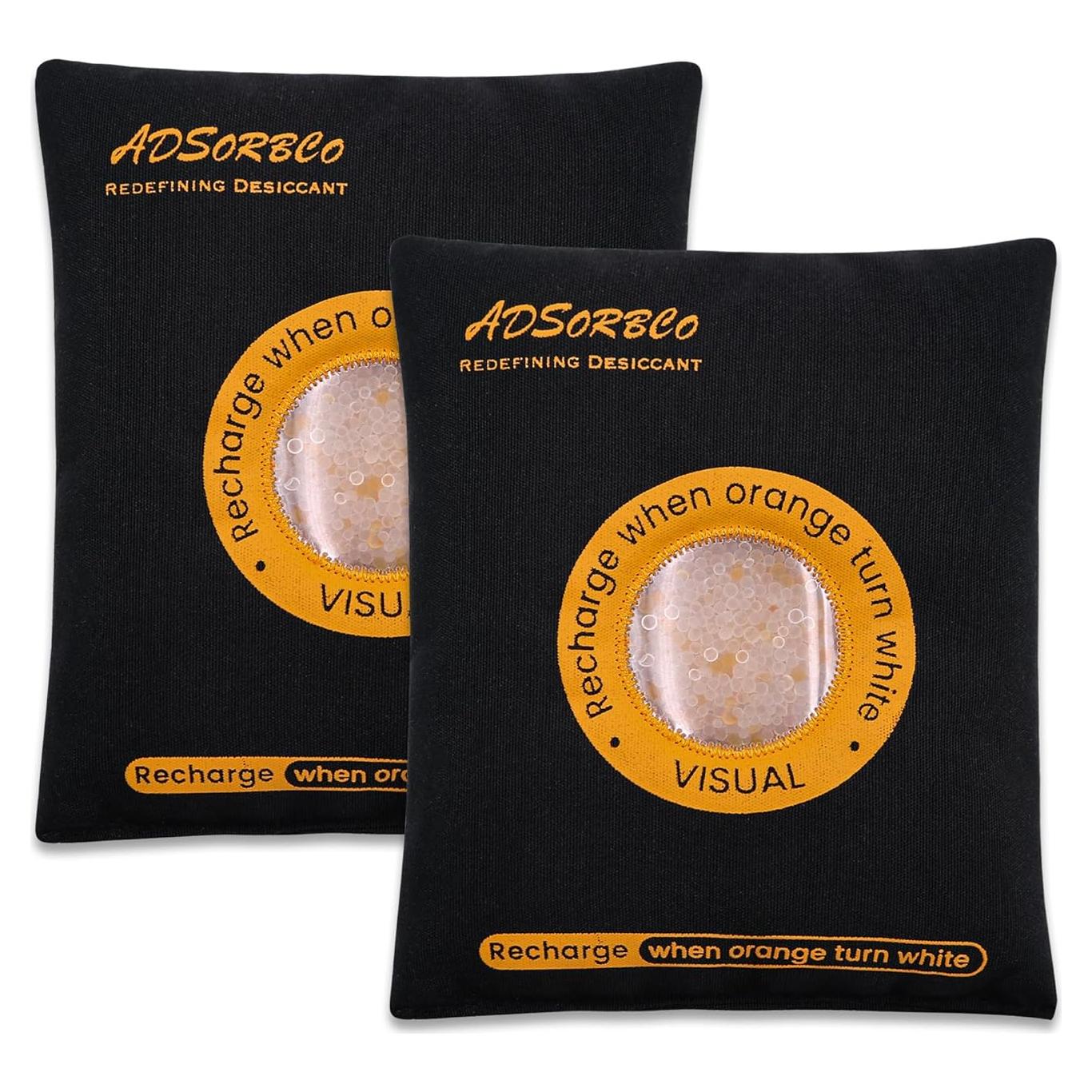 Paquetes Deshidratantes Recargables Adsorbco 500g (2 Unidades) Gel Sílice