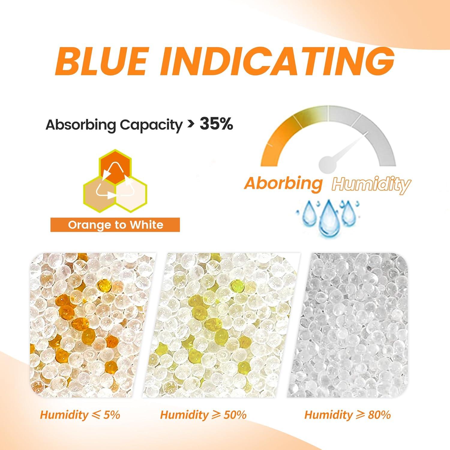 Paquetes Deshidratantes Recargables Adsorbco 500g (2 Unidades) Gel Sílice