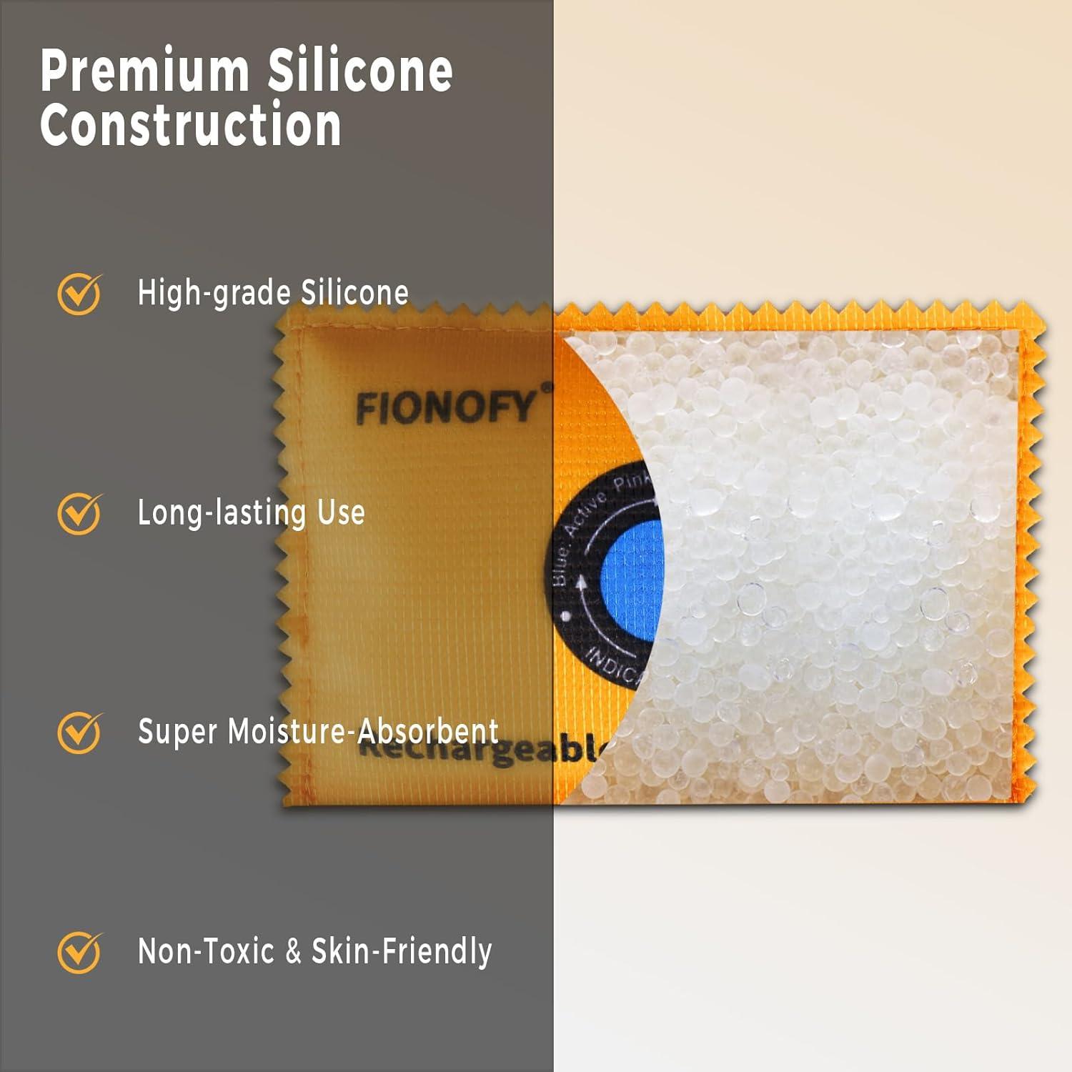 Paquetes Deshidratantes Reutilizables FIONOFY 110g - Absorbentes de Humedad